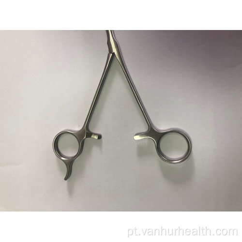 Instrumentos de toracotomia Pinça porta-agulha curva